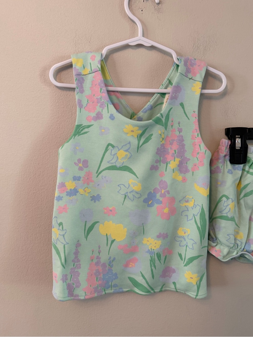 The Beaufort Bonnet Company Pastel Floral Mint Matching Set - Picture 2 of 6